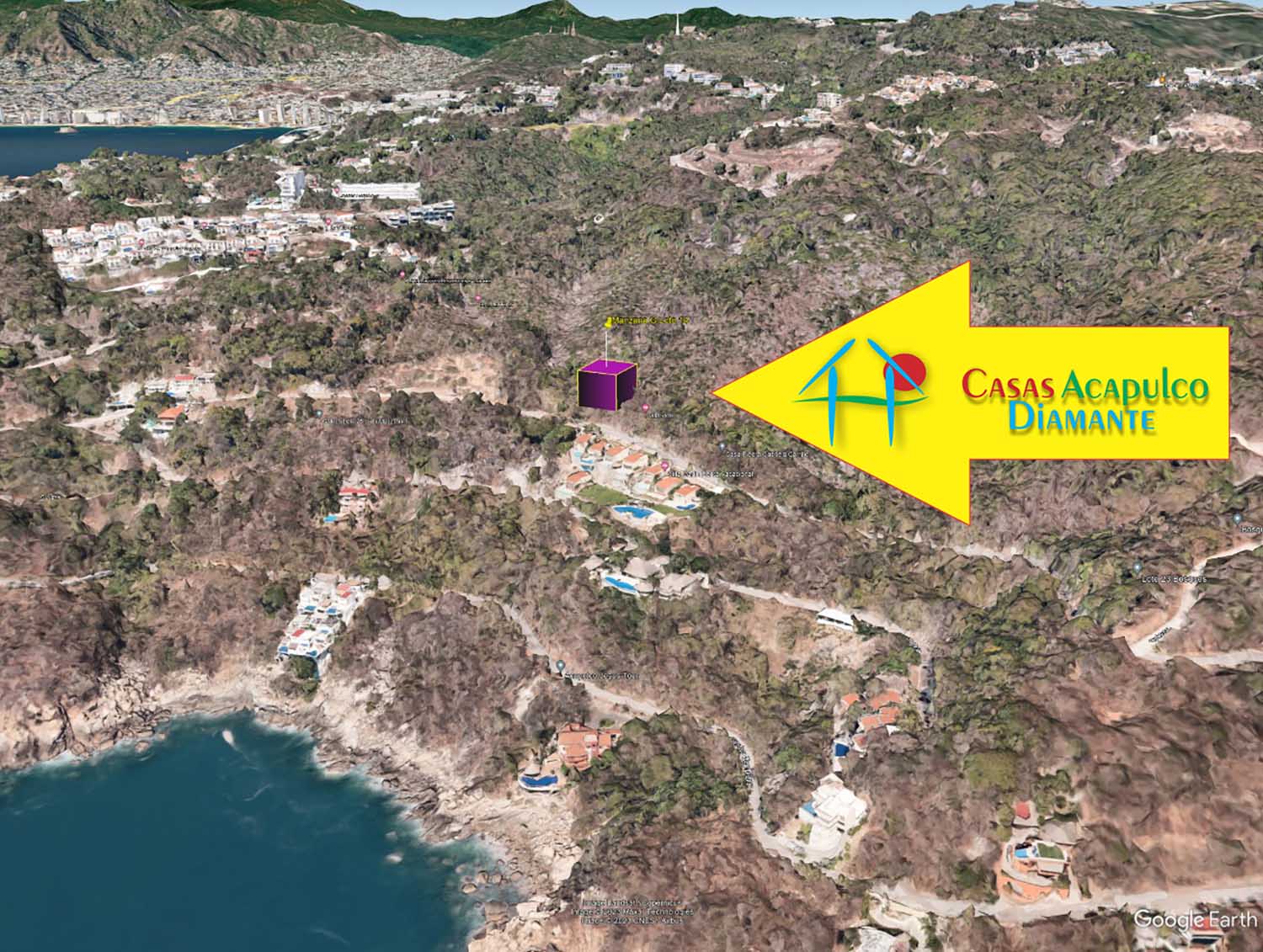 Terreno Brisas del Marqués Manzana G Lote 14 - Ubicación satelital y entorno 3